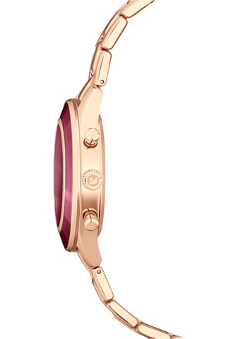 Montre à quartz en métal, dorée à l’or rose et ornée de cristaux Swarovski Octea Lux Sport - Chronographe