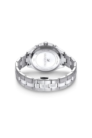 Montre à quartz en acier ornée de cristaux Swarovski Octea Lux Sport - Chronographe - Argenté et violet