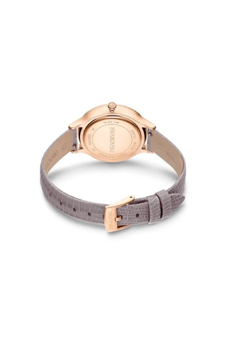 Montre à quartz en cuir, dorée à l’or rose et ornée de cristaux Swarovski Octea Nova