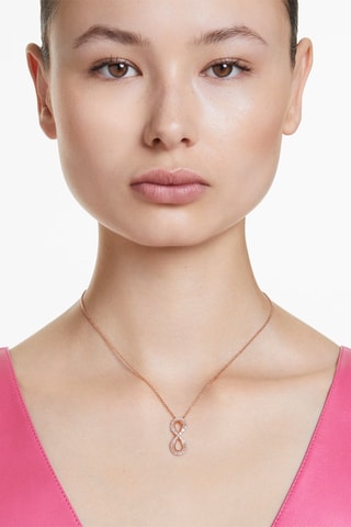 Collier orné de cristaux Swarovski Hyperbola - Plaqué or rose