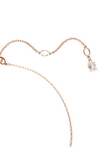 Collier orné de cristaux Swarovski Hyperbola - Plaqué or rose