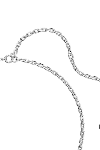 Collier Swan - Argenté et blanc