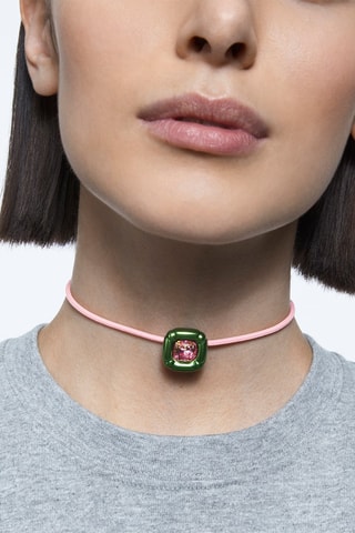 Collier orné de cristaux Swarovski Dulcis - Rose