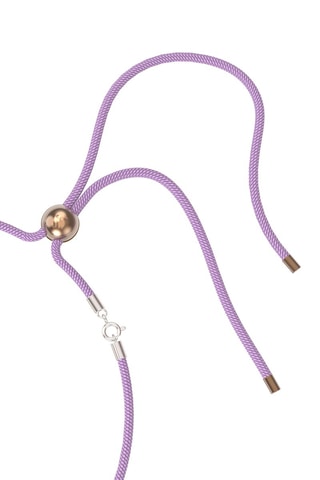 Collier orné de cristaux Swarovski Dulcis - Doré et violet