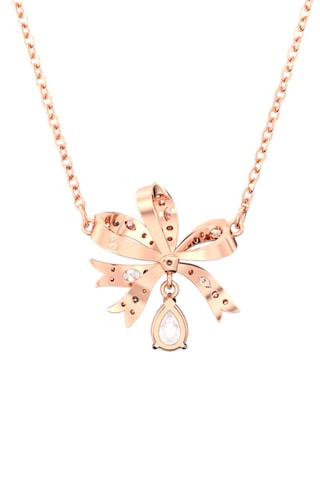 Collier orné de cristaux Swarovski Hyperbola - Plaqué or rose