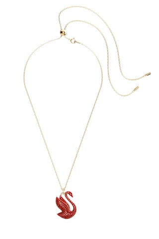 Pendentif orné de cristaux Swarovski Swan - Plaqué or jaune