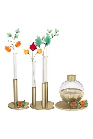 Décoration en cristaux Swarovski Branche de houx - Vert