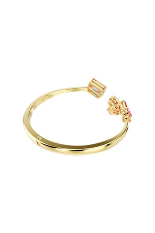 Jonc orné de cristaux Swarovski - Plaqué or jaune