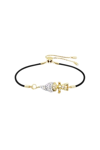 Bracelet orné de cristaux Swarovski - Plaqué or jaune