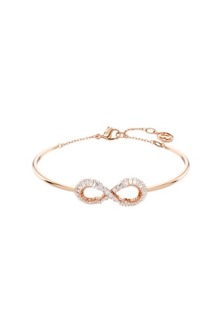 Bracelet orné de cristaux Swarovski - Plaqué or rose