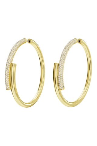 Créoles ornées de cristaux Swarovski - Plaqué or jaune