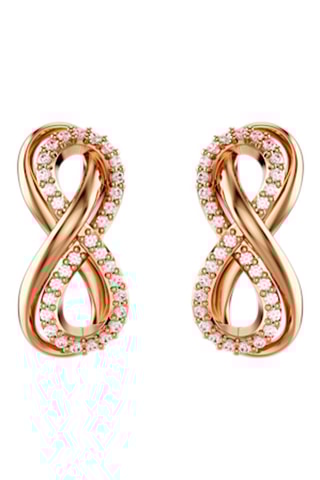 Boucles d’oreilles ornées de cristaux Swarovski - Plaqué or rose