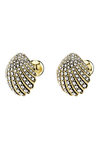 Boucles d’oreilles ornées de cristaux Swarovski - Plaqué or jaune