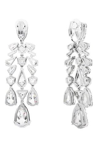 Boucles d’oreilles ornées de cristaux Swarovski - Blanc