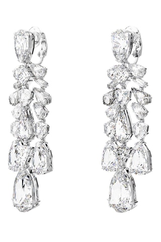 Boucles d’oreilles ornées de cristaux Swarovski - Blanc