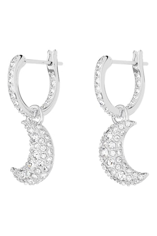 Boucles d’oreilles ornées de cristaux Swarovski - Argenté
