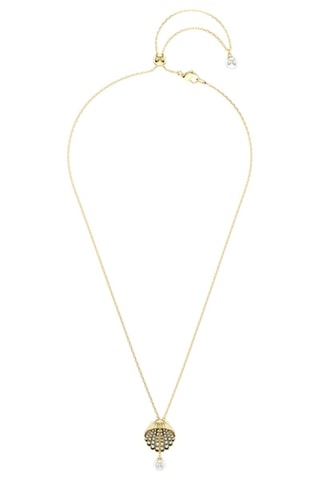 Pendentif orné de cristaux Swarovski - Plaqué or jaune 