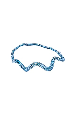 Collier orné de cristaux Swarovski - Bleu