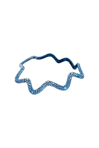 Collier orné de cristaux Swarovski - Bleu