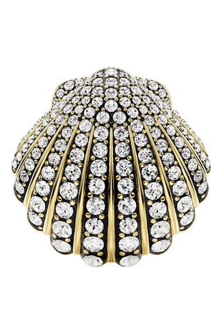 Broche ornée de cristaux Swarovski - Plaqué or jaune