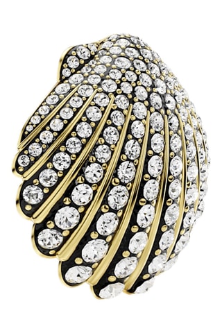 Broche ornée de cristaux Swarovski - Plaqué or jaune