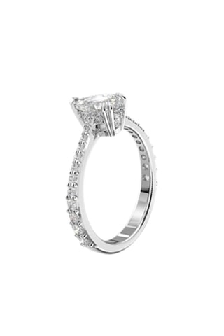 Bague ornée de cristaux Swarovski - Argenté