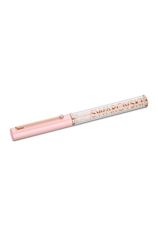 Stylo-bille orné de cristaux Swarovski - Doré rose et blanc