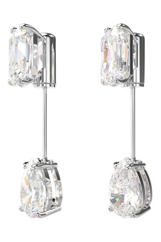 Puces ornées de cristaux Swarovski Mesmera - Blanc