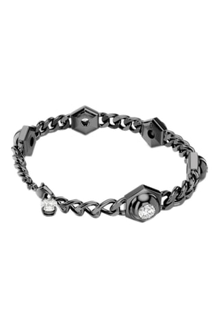 Gourmette ornée de cristaux Swarovski Numina - Noir