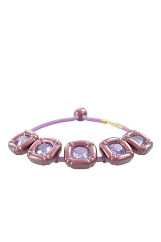 Bracelet orné de cristaux Swarovski Dulcis - Violet et rose