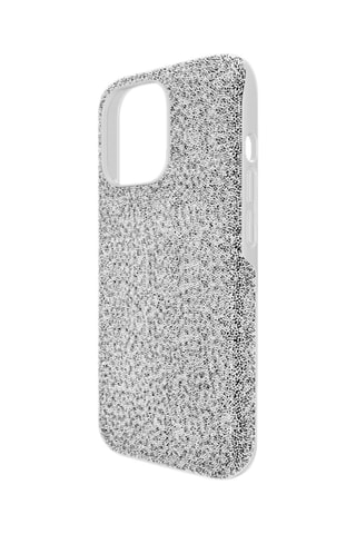 Coque iPhone 13 Pro ornée de cristaux Swarovski High - Argenté