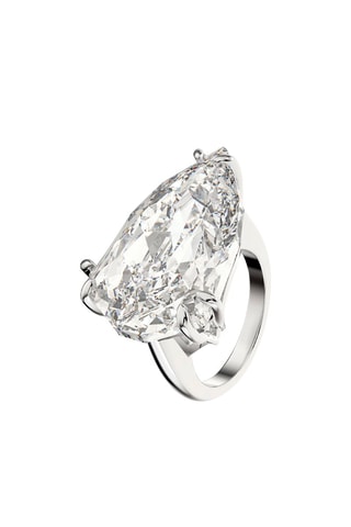 Bague ornée de cristaux Swarovski Mesmera - Blanc