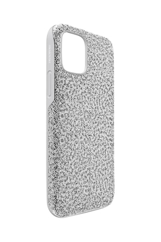 Coque iPhone 12 Pro Max ornée de cristaux Swarovski High - Argenté