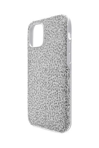 Coque iPhone 12 Pro Max ornée de cristaux Swarovski High - Argenté
