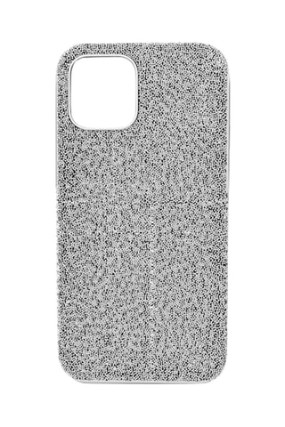 Coque iPhone 12 Pro Max ornée de cristaux Swarovski High - Argenté