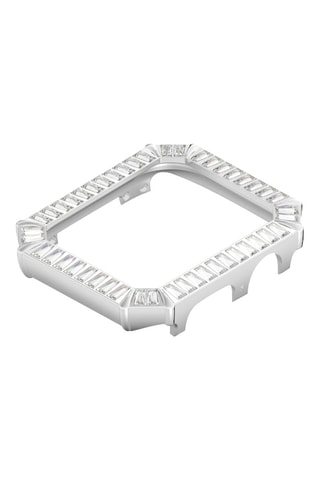 Coque Apple Watch 4 et 5 ornée de cristaux Swarovski - Argenté