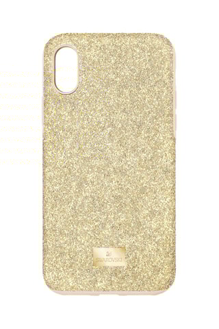Coque iPhone XS Max ornée de cristaux Swarovski High - Doré