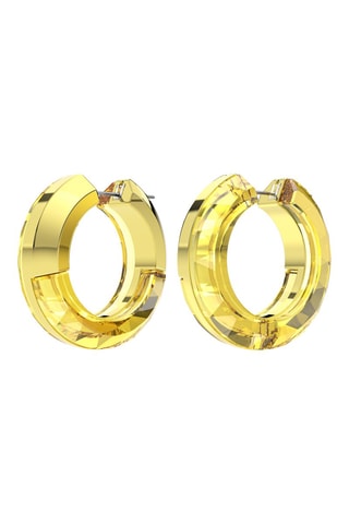 Boucles d'oreilles ornées de cristaux Swarovski Lucent - Jaune