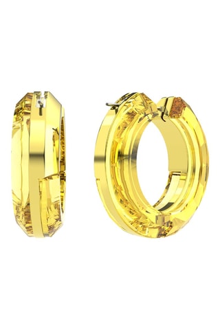 Boucles d'oreilles ornées de cristaux Swarovski Lucent - Jaune