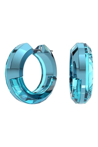 Boucles d'oreilles ornées de cristaux Swarovski Lucent - Bleu