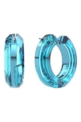Boucles d'oreilles ornées de cristaux Swarovski Lucent - Bleu