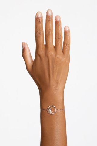 Bracelet orné de cristaux Swarovski Dellium - Rose doré et blanc