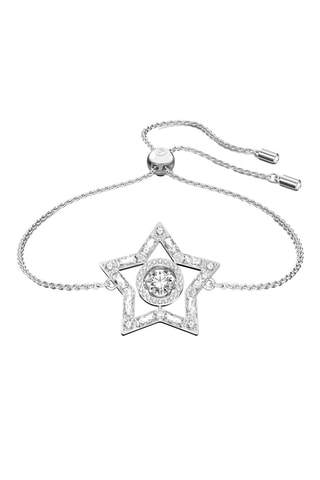 Bracelet serti de zircons et orné de cristaux Swarovski Stella - Argenté