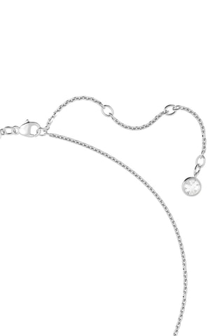 Collier orné de cristaux Swarovski Una - Argenté et blanc