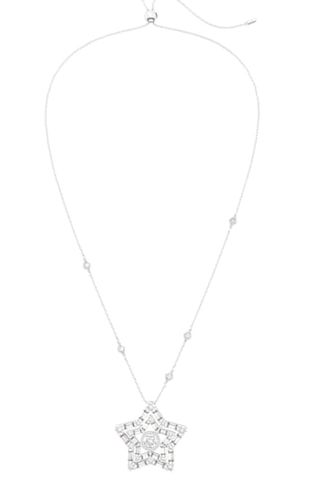 Collier orné de cristaux Swarovksi Stella - Blanc