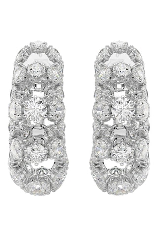 Créoles Constella - Blanc et argenté