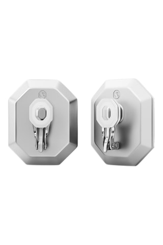 Puces Lucent - Blanc et argenté