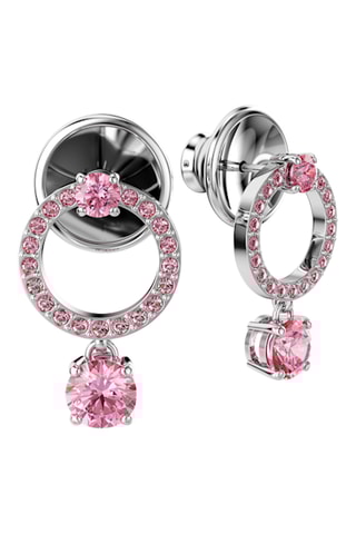 Boucles d’oreilles Attract - Argenté et rose