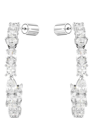 Créoles Mesmera - Argenté et blanc