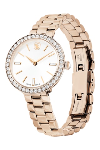 Montre à quartz en acier et plaqué or jaune Certa